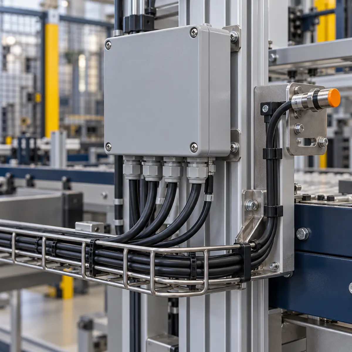Machinebediening met laptop en technische documentatie voor controle en inbedrijfstelling.